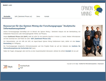 Tablet Screenshot of opinion-mining.org